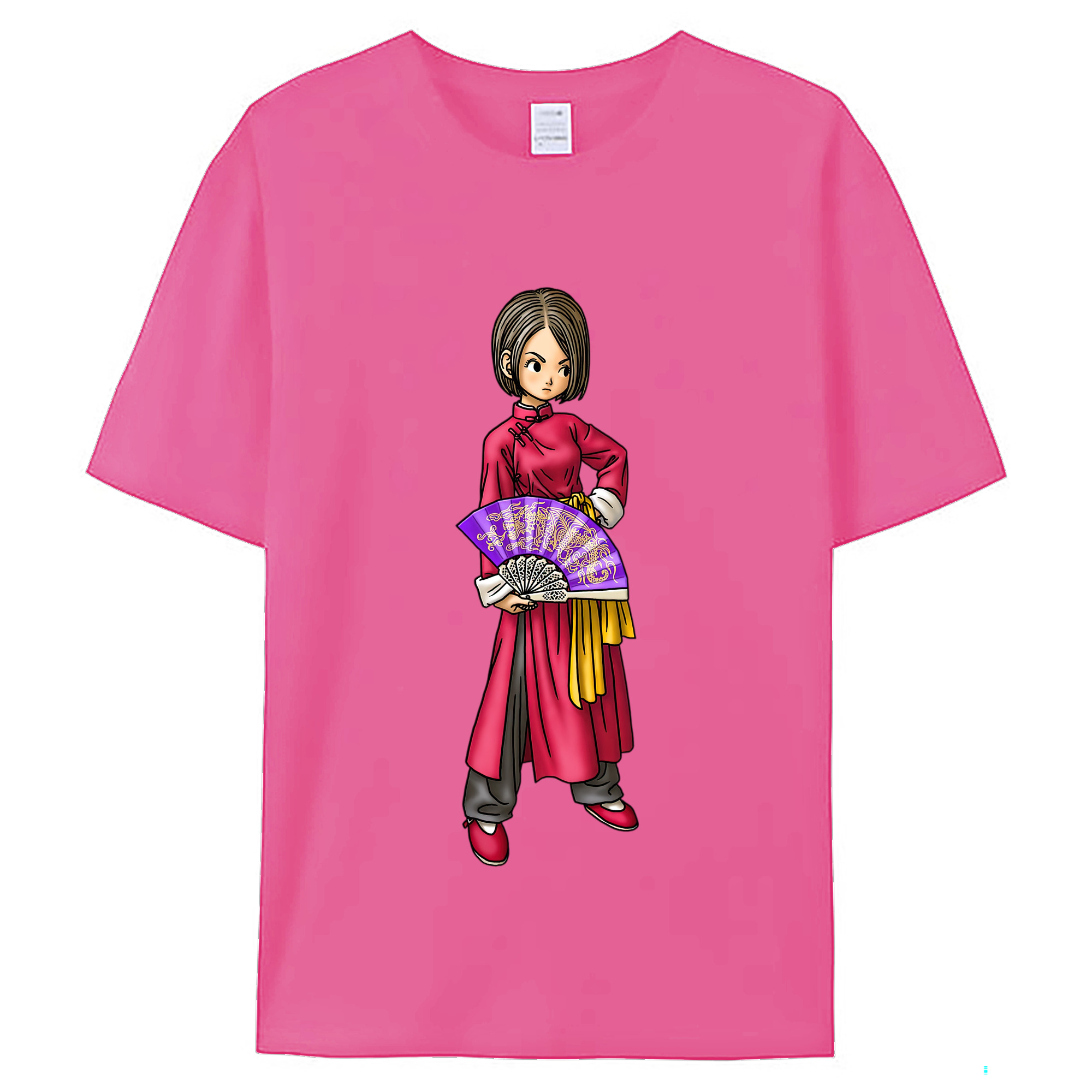 （画像用） ドラゴンクエスト Doragon Kuesuto Dragon Quest レディースカジュアルプリントTシャツ（綿100％）